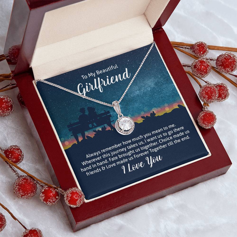 To My Girlfriend Hope Pendant Necklace