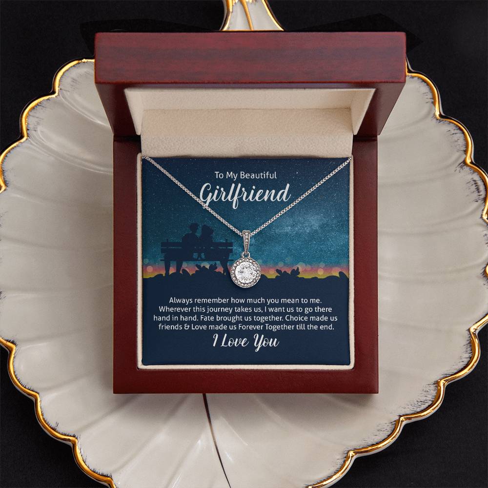 To My Girlfriend Hope Pendant Necklace
