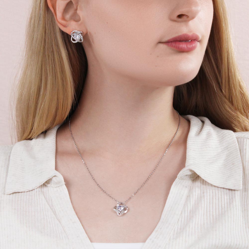 To My Better Half Love Knot Jewelry Set