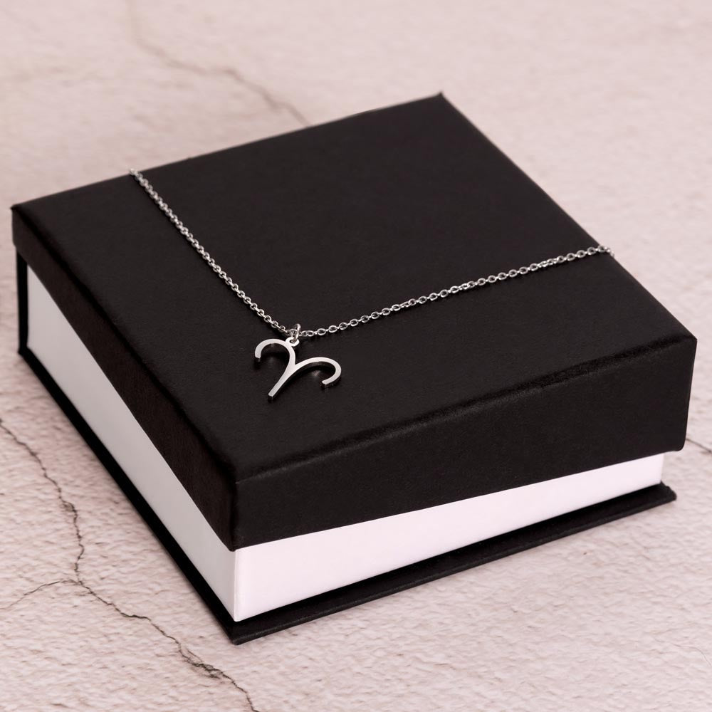 To My Love Personalized Zodiac Necklace