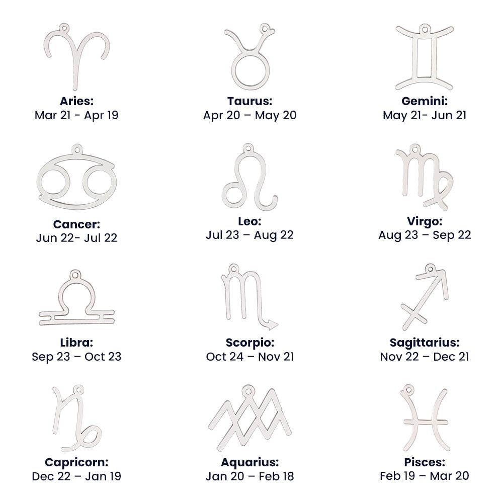 To My Love Personalized Zodiac Necklace