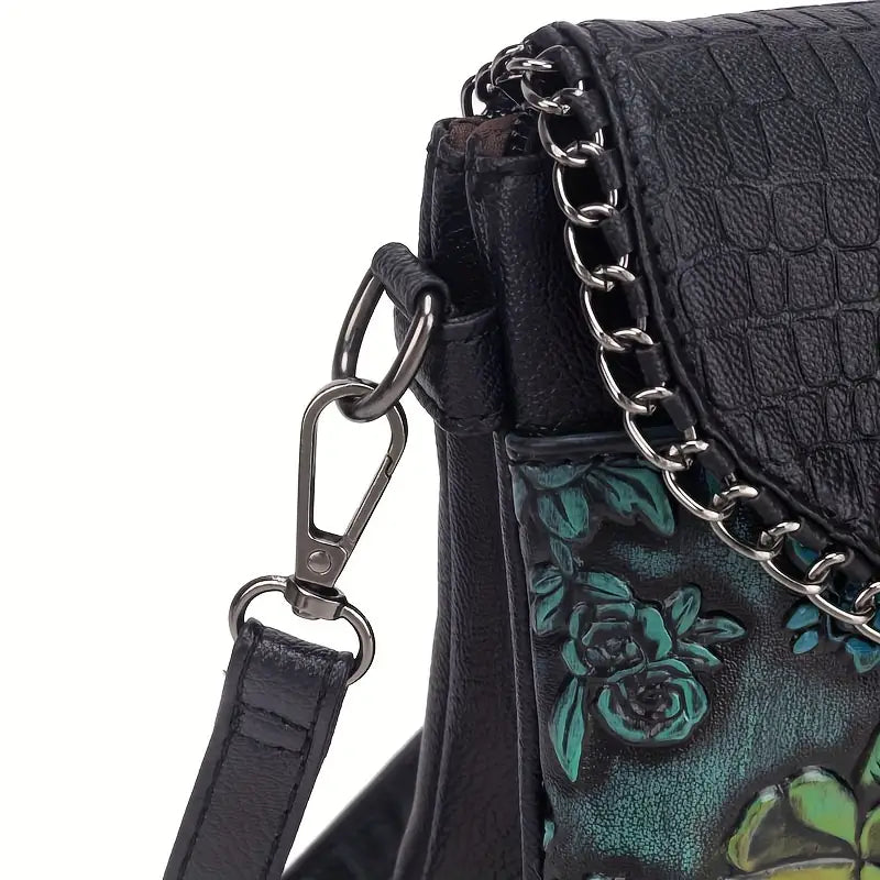 VelvetBloom Luxe Chain Crossbody