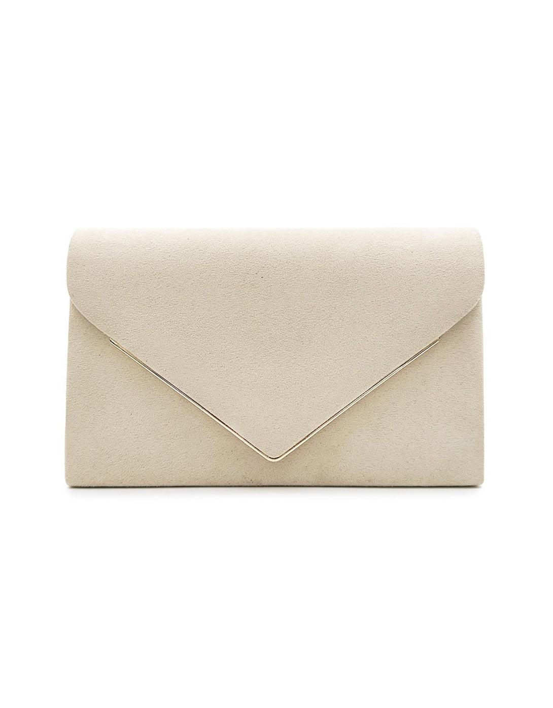 Noctura Suede Velvet Envelope Clutch