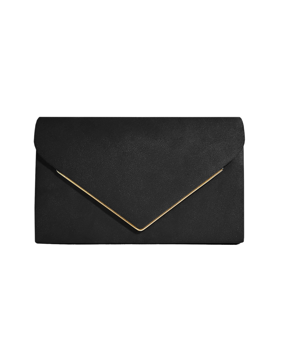 Noctura Suede Velvet Envelope Clutch