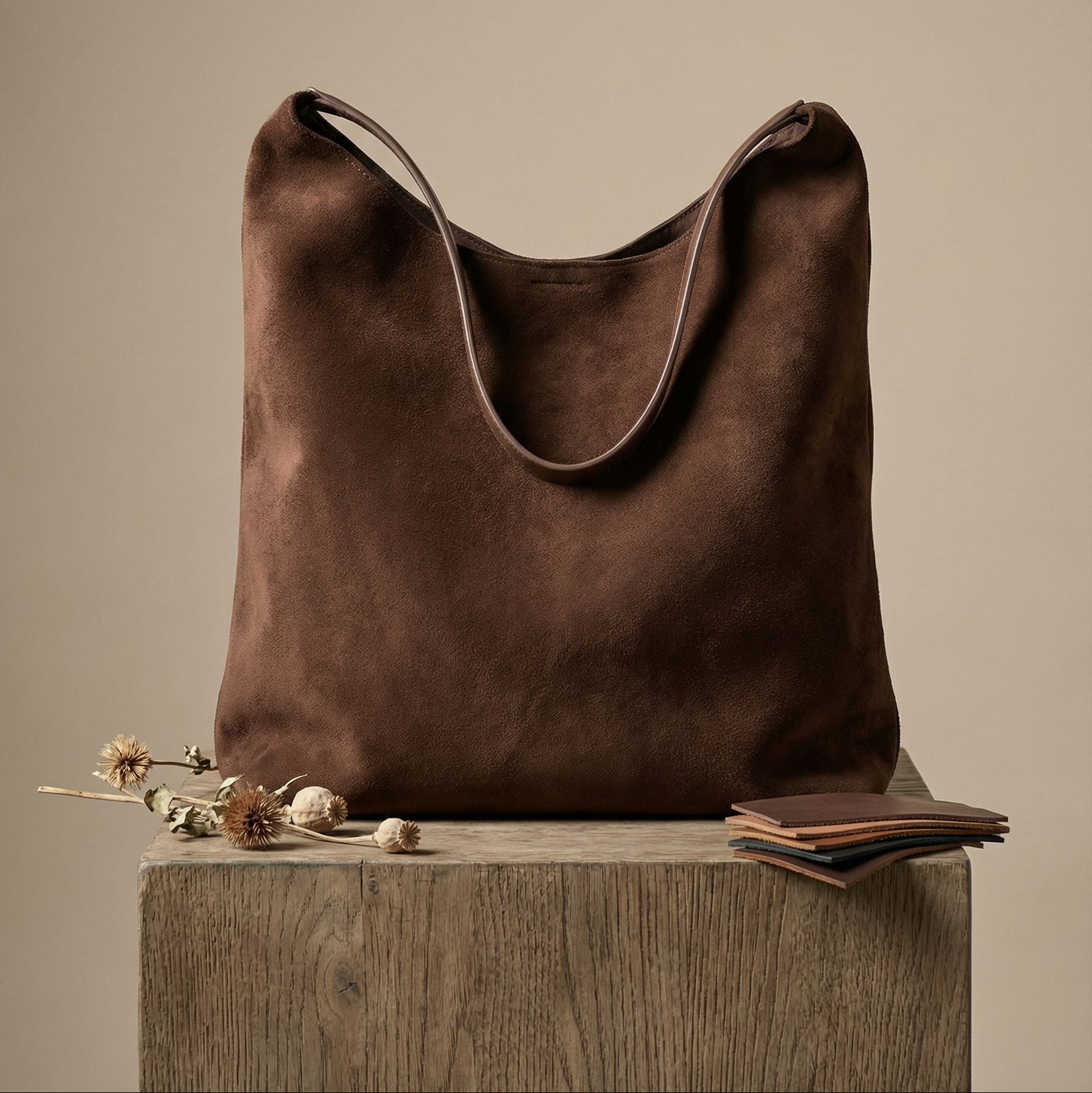 Velora Luxe Vegan Suede Tote