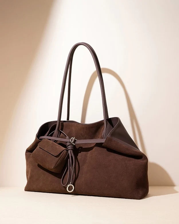 Elegant Suede Commuter Tote