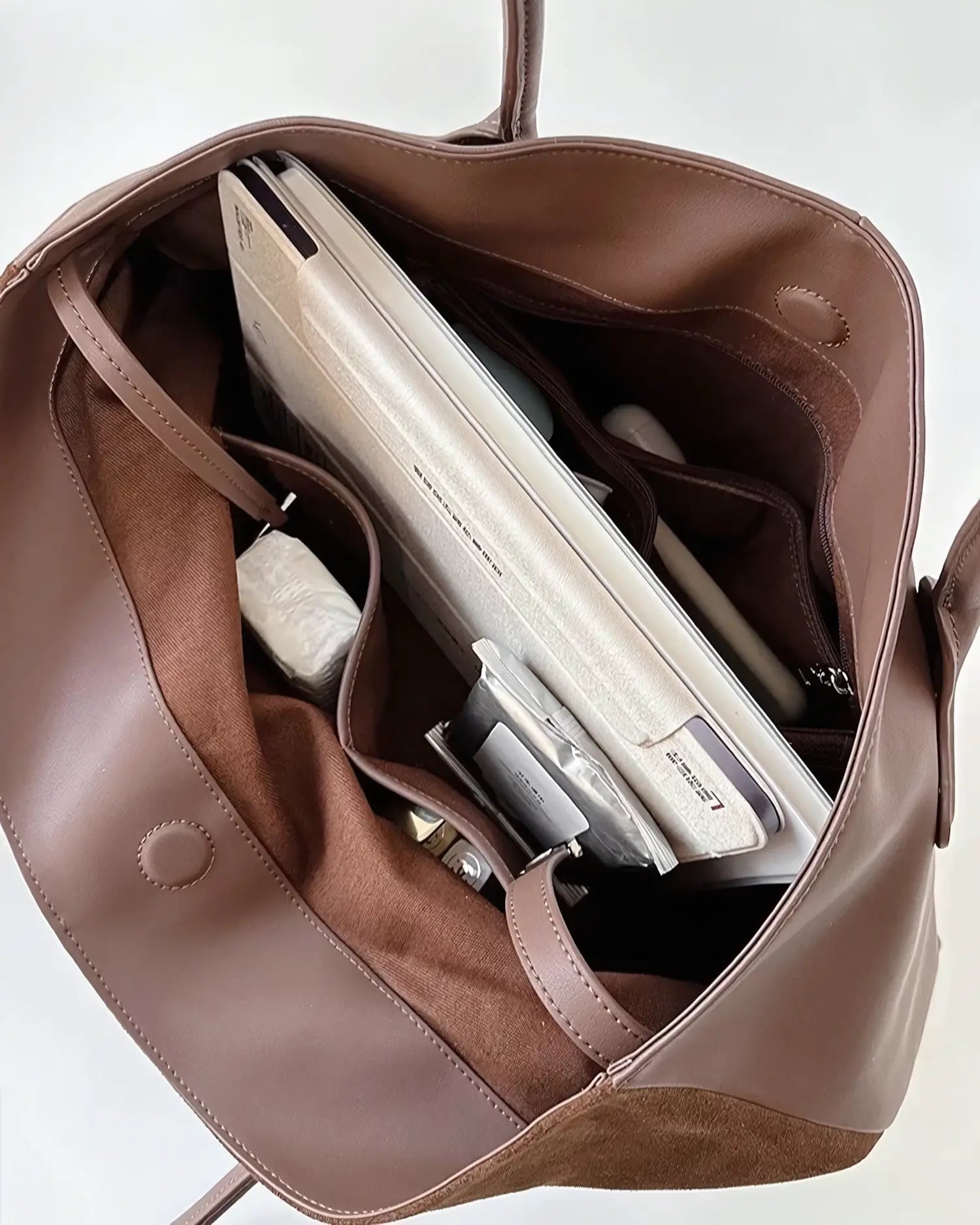 Elegant Suede Commuter Tote
