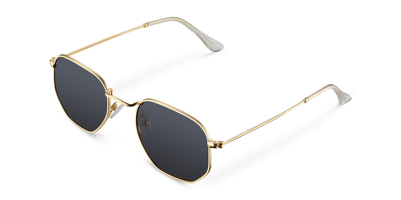 Golden Hexagon Polarized Sunglasses