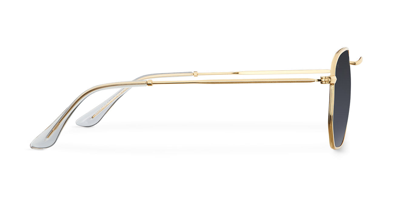 Golden Hexagon Polarized Sunglasses