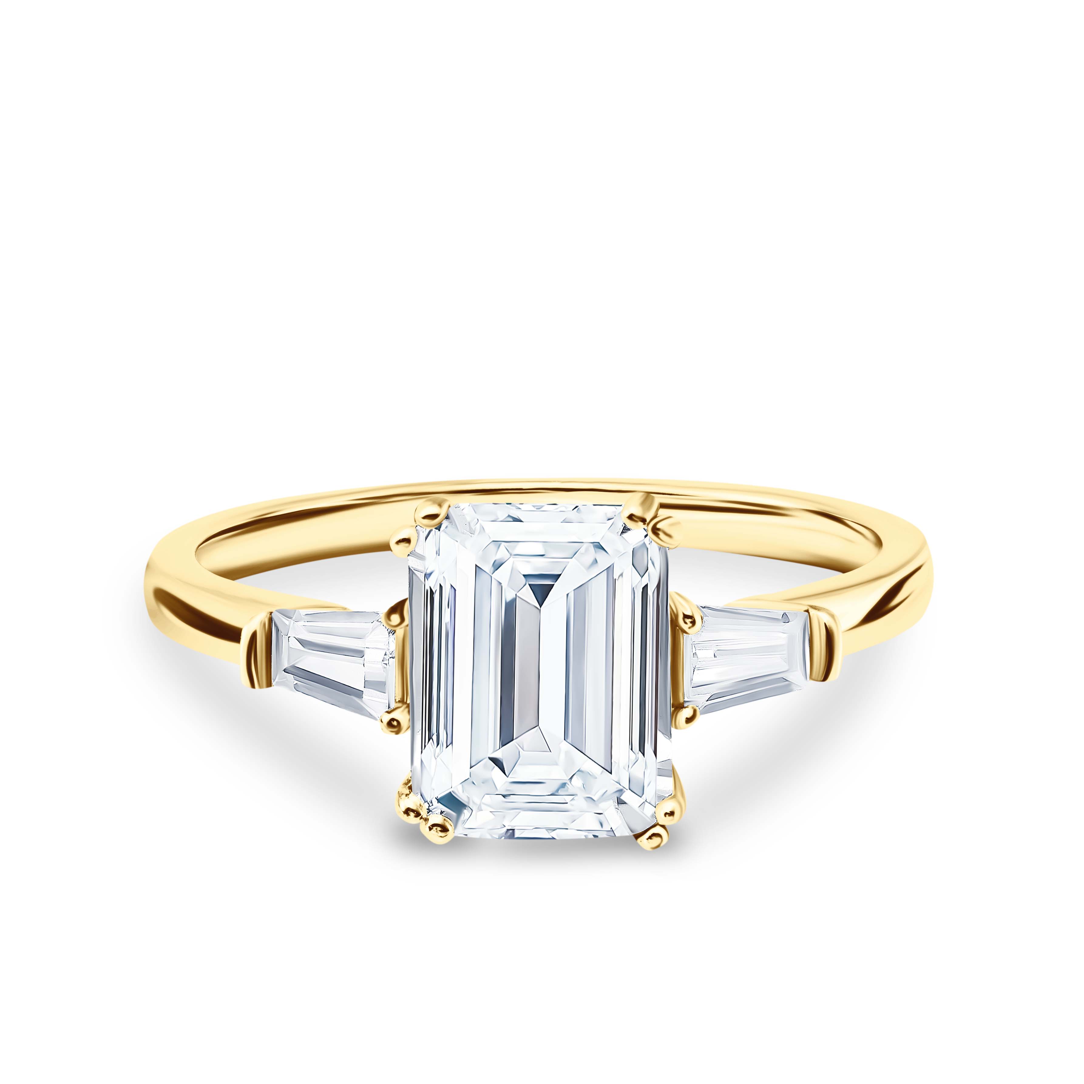 Lustrous Devotion Moissanite Solitaire Ring