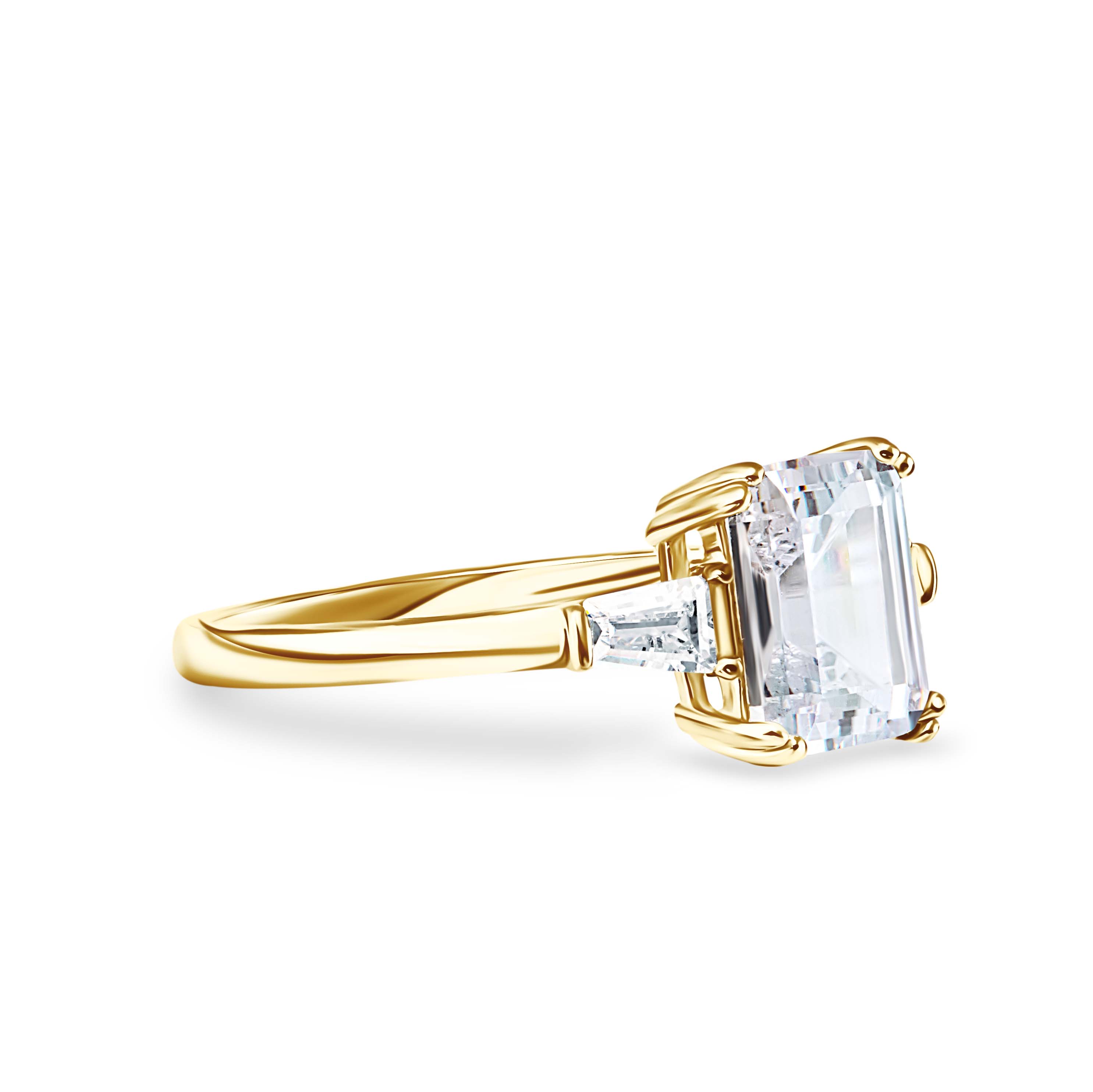 Lustrous Devotion Moissanite Solitaire Ring