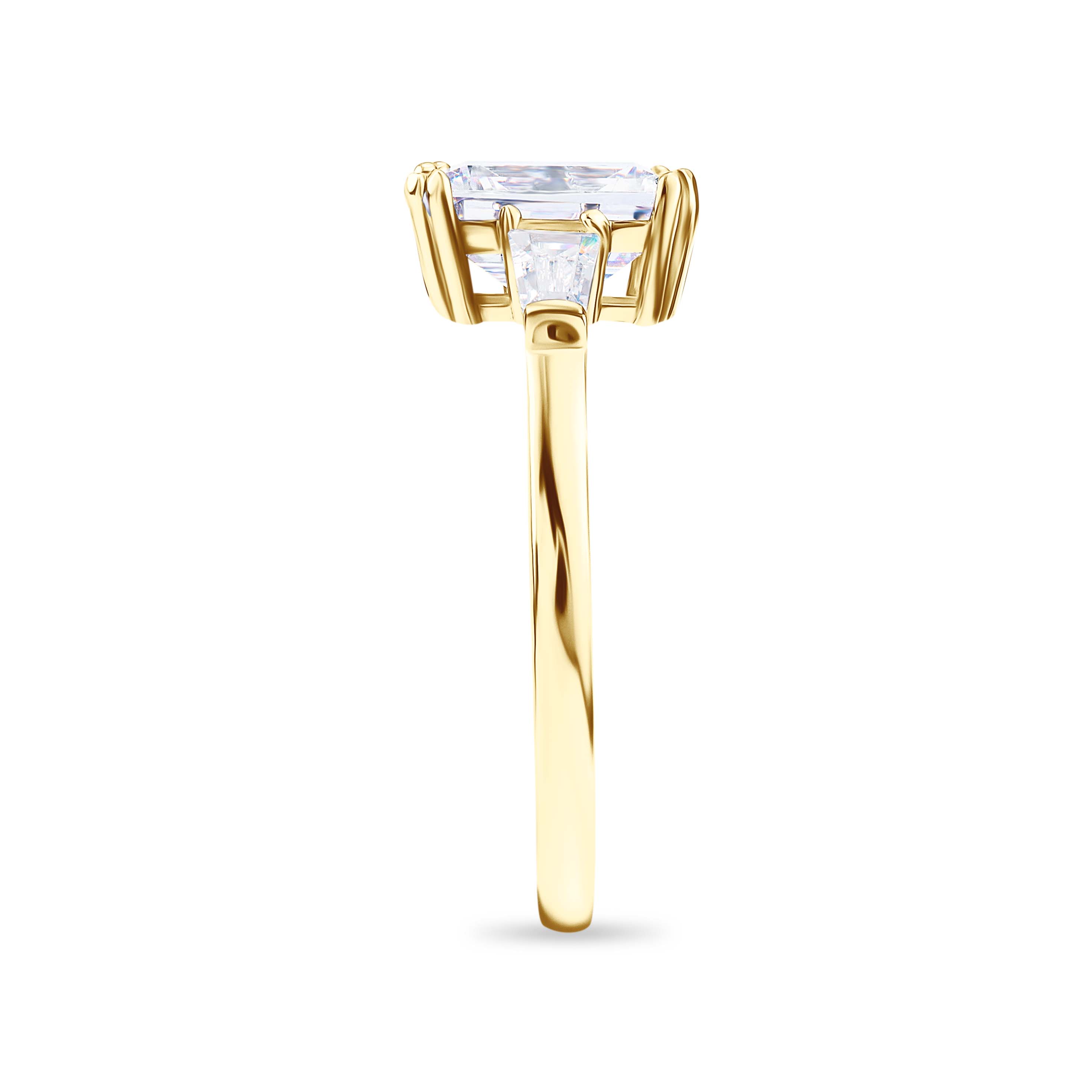 Lustrous Devotion Moissanite Solitaire Ring