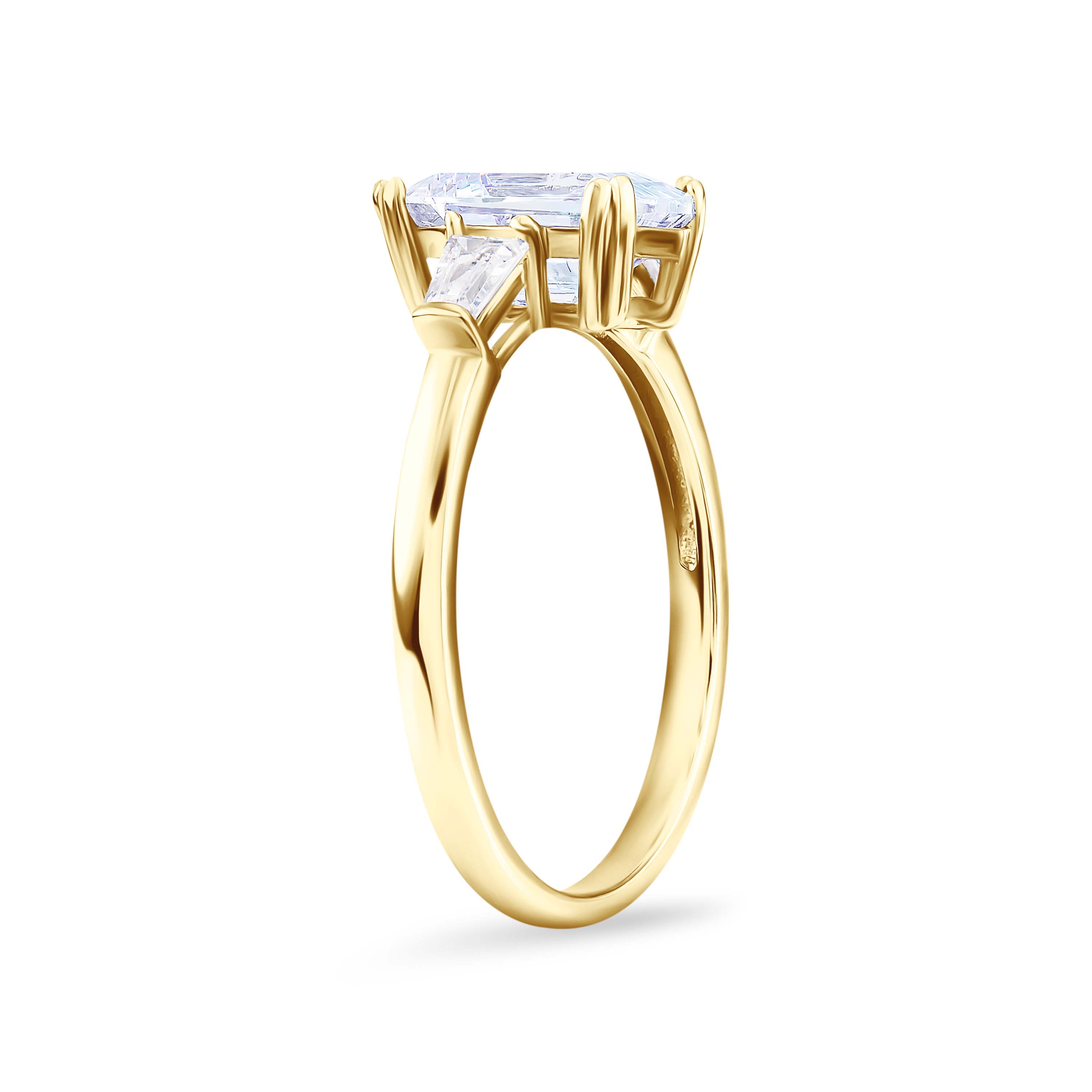 Lustrous Devotion Moissanite Solitaire Ring