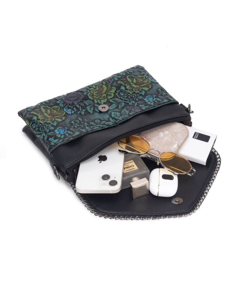 VelvetBloom Luxe Chain Crossbody