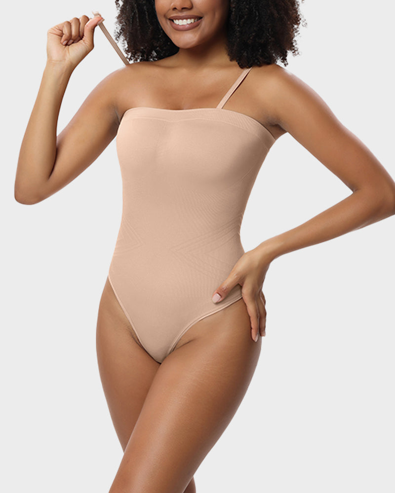 Seamless Strapless Shaping Bodysuit