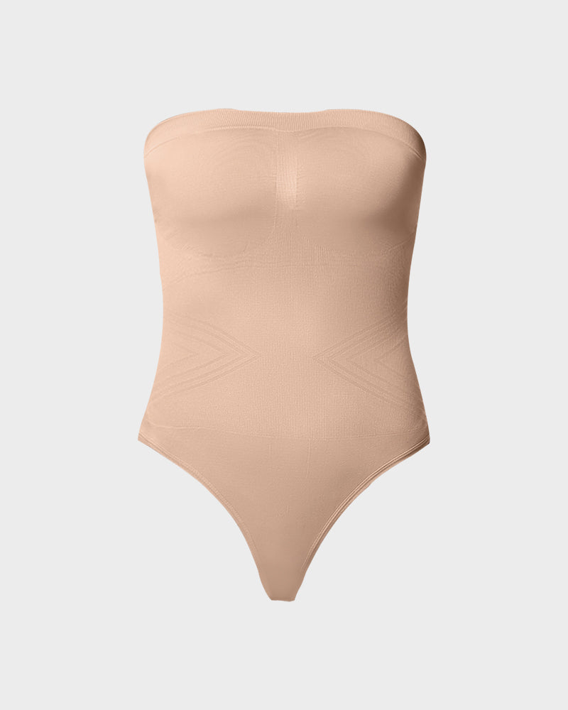 Seamless Strapless Shaping Bodysuit