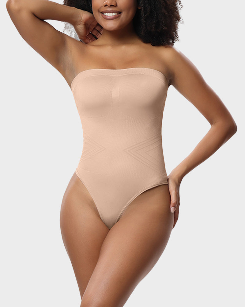 Seamless Strapless Shaping Bodysuit