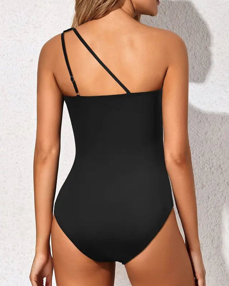 Elegance One-Shoulder Sculpting Swimsuit