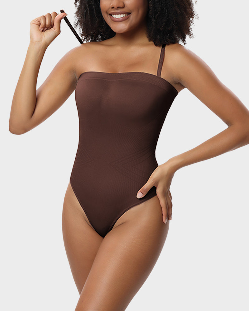 Seamless Strapless Shaping Bodysuit