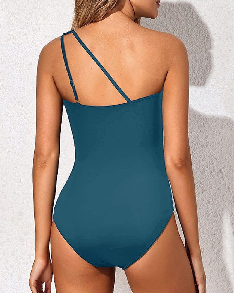 Elegance One-Shoulder Sculpting Swimsuit