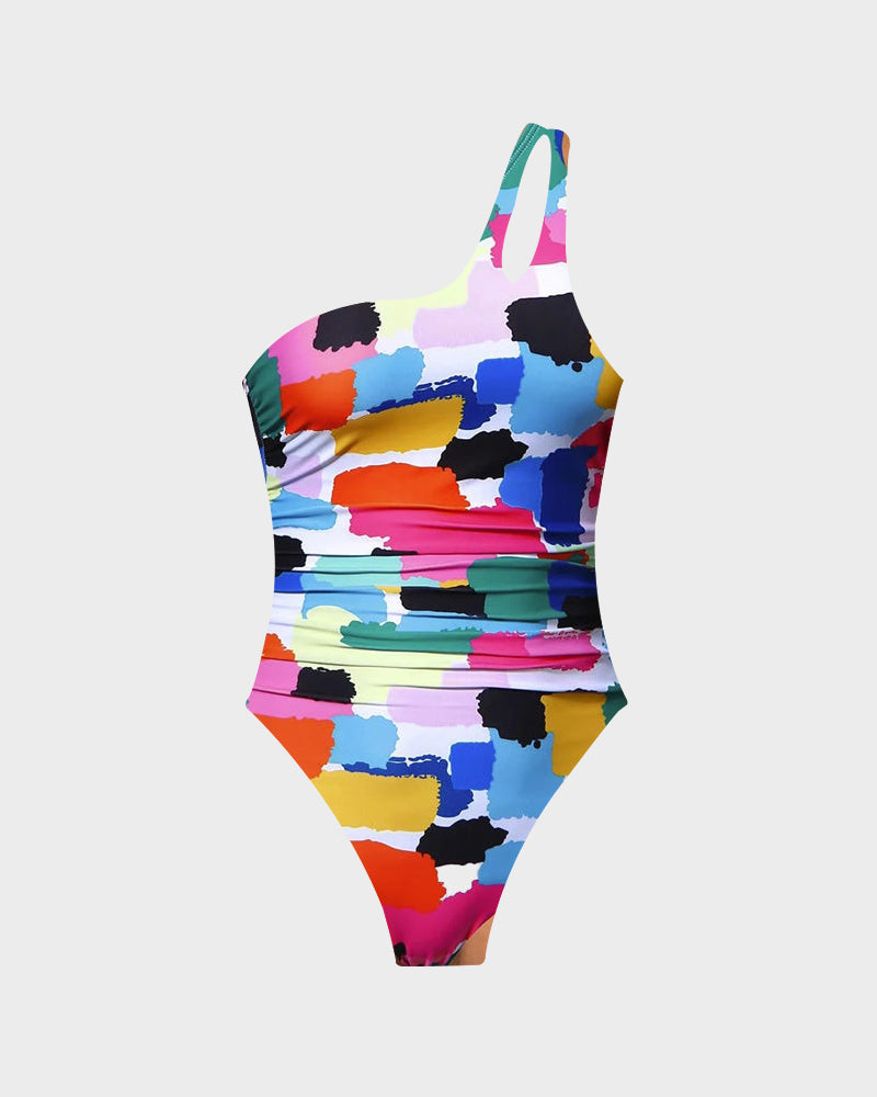 Elegance One-Shoulder Sculpting Swimsuit