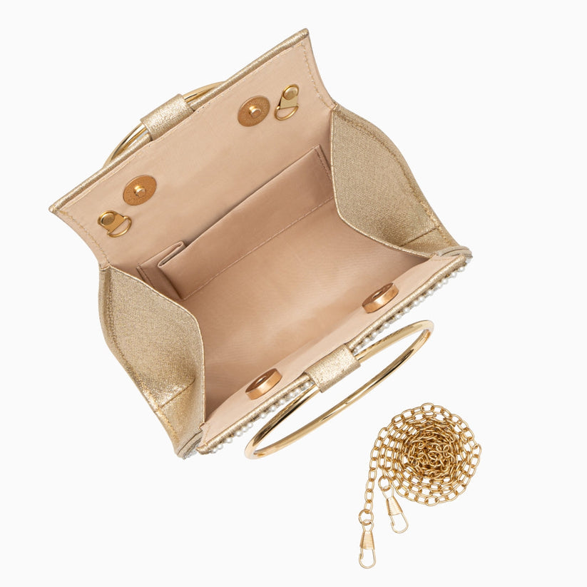 Luxe Shimmering Handbag - Elegant and Versatile Bag
