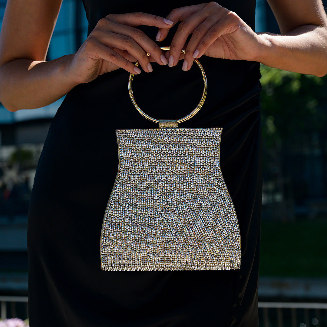 Luxe Shimmering Handbag - Elegant and Versatile Bag