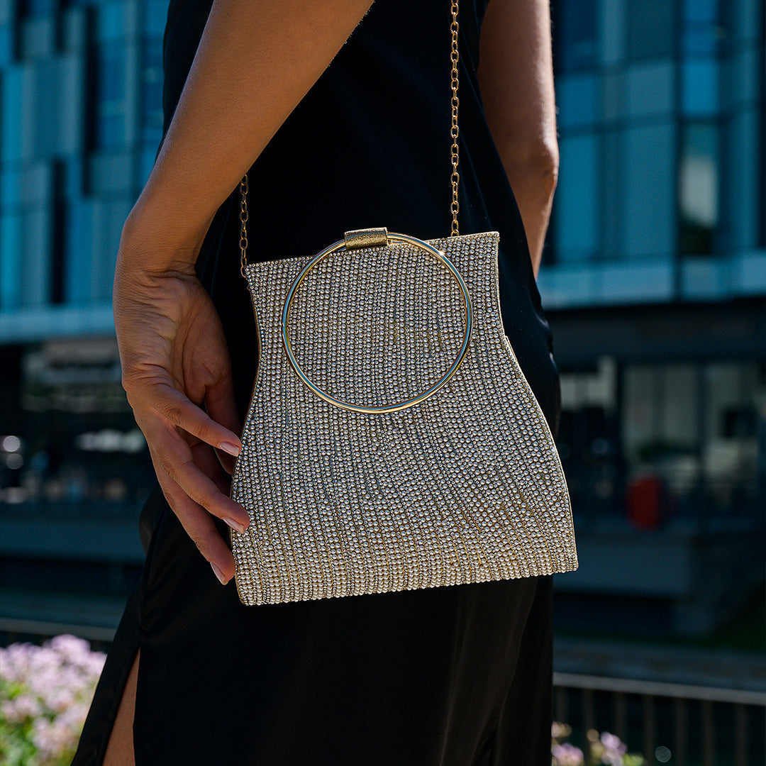 Luxe Shimmering Handbag - Elegant and Versatile Bag