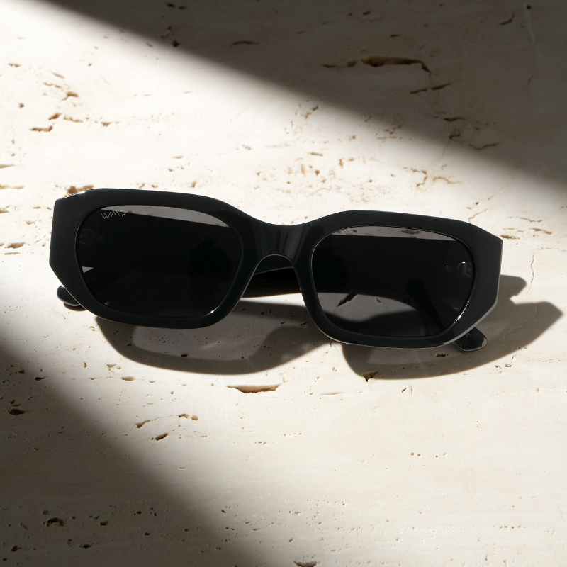 Urban Chic Polarized Rectangular Sunglasses