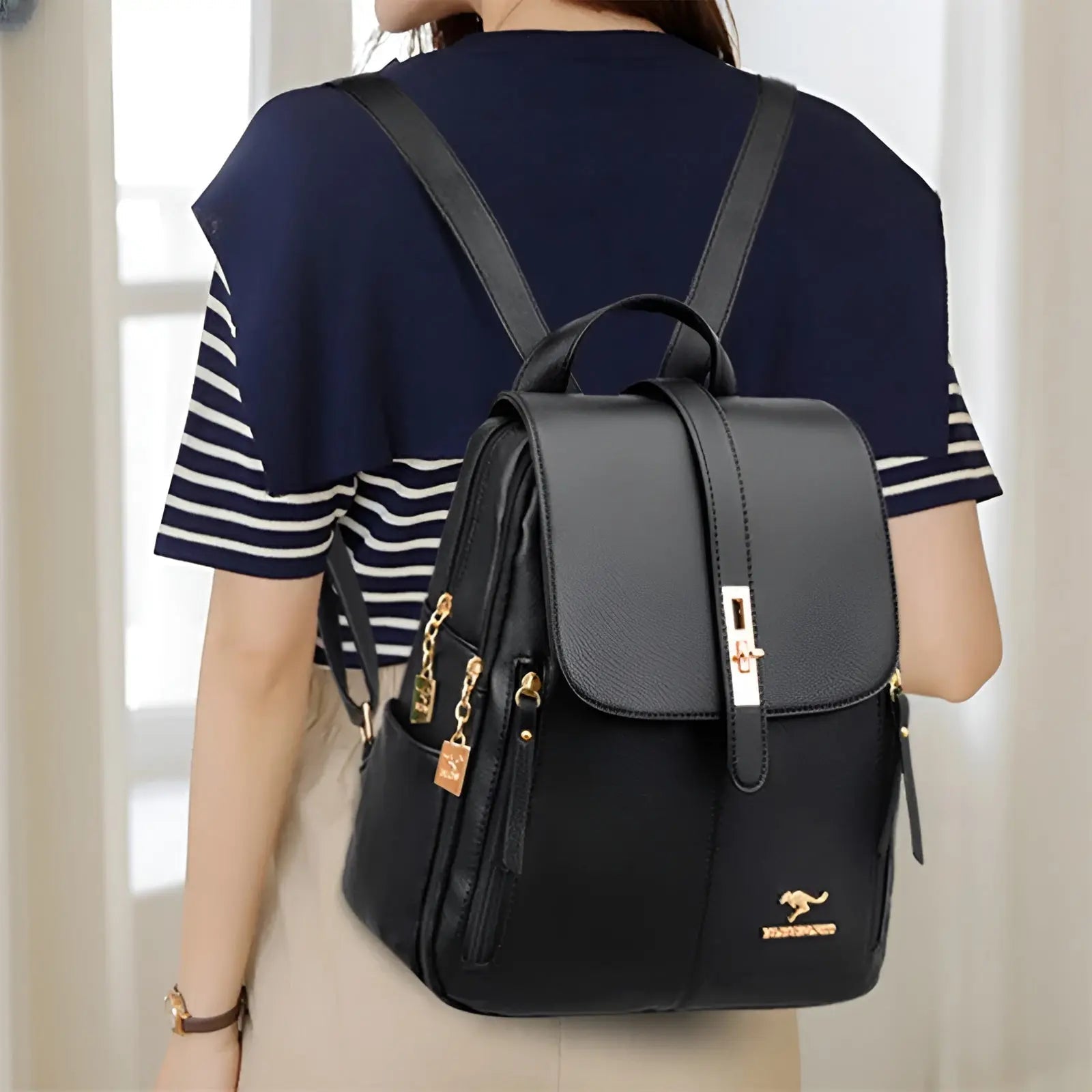 Convertible Vegan Leather Backpack – Where Style Meets Purpose