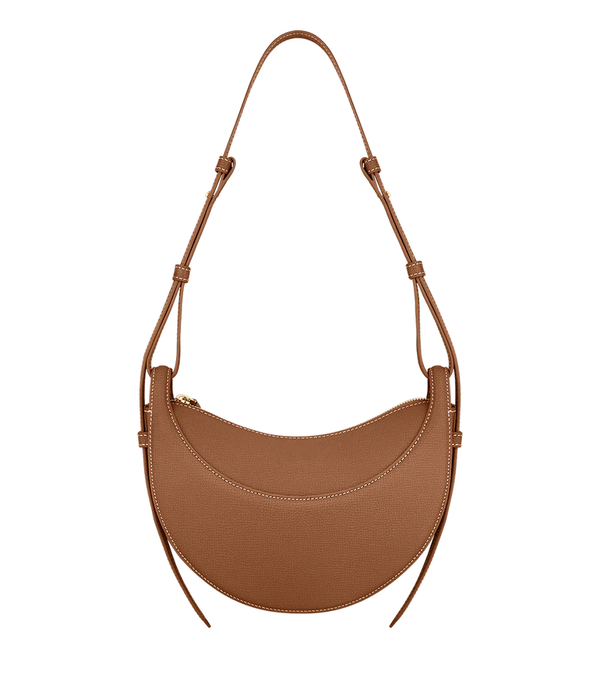 Crescent Vegan Leather Shoulder Bag
