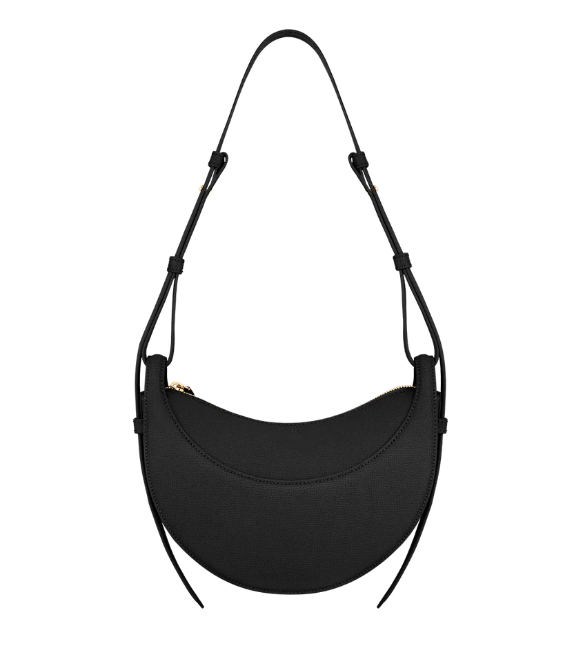 Crescent Vegan Leather Shoulder Bag