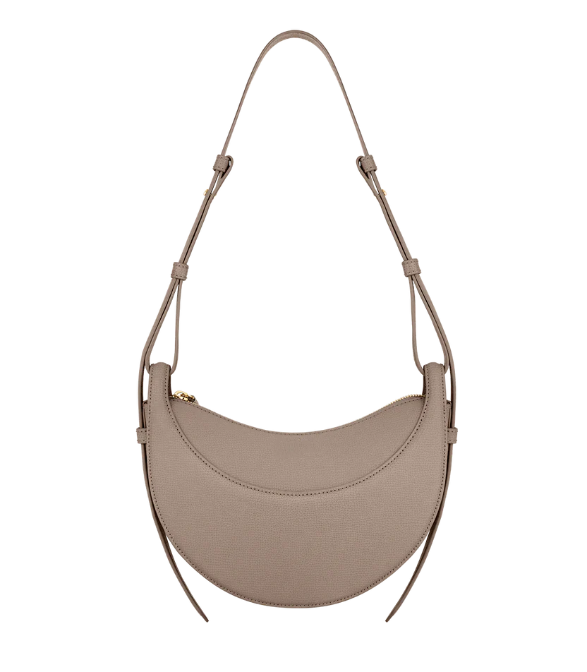 Crescent Vegan Leather Shoulder Bag