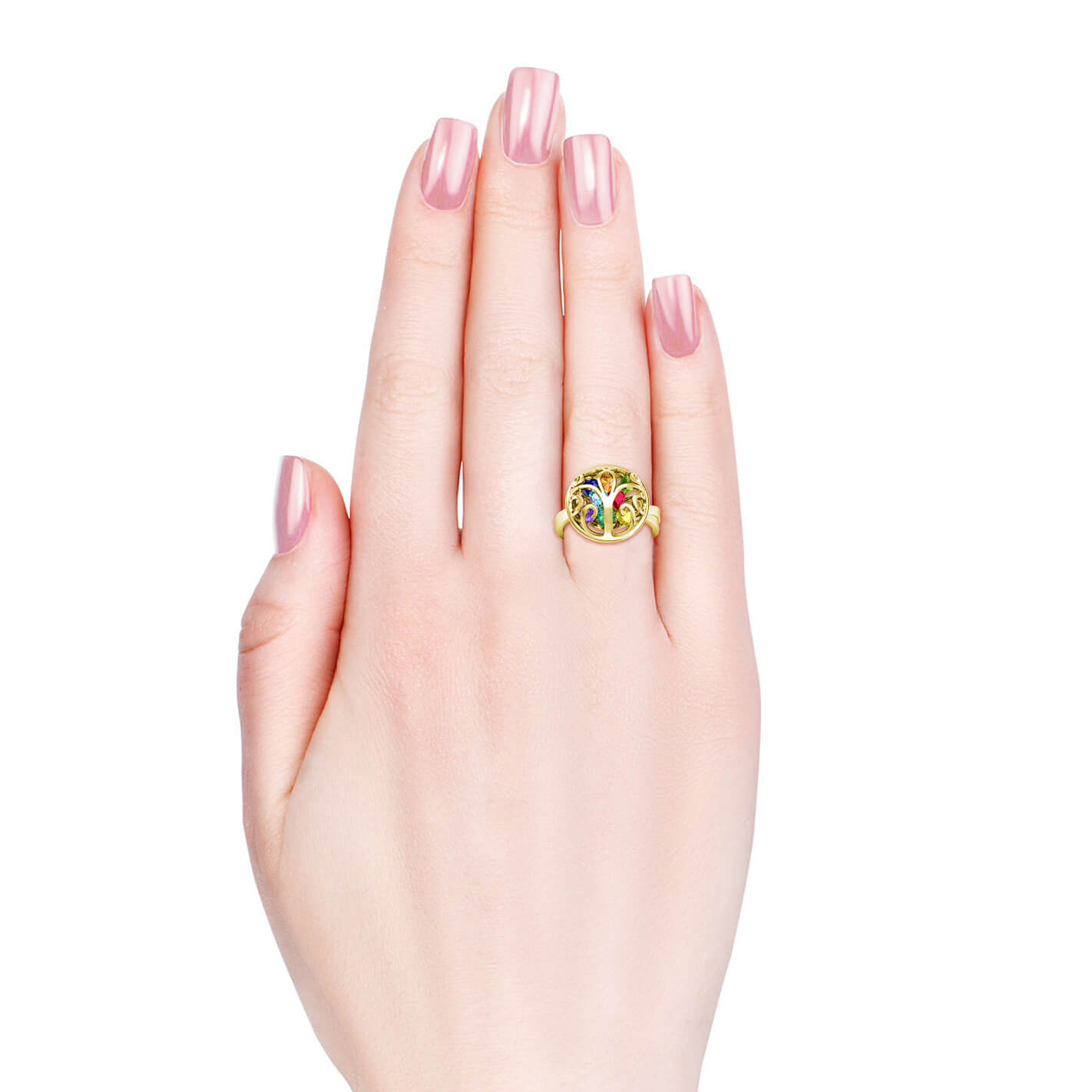 Personalised Multistone 12 Birthstone Ring