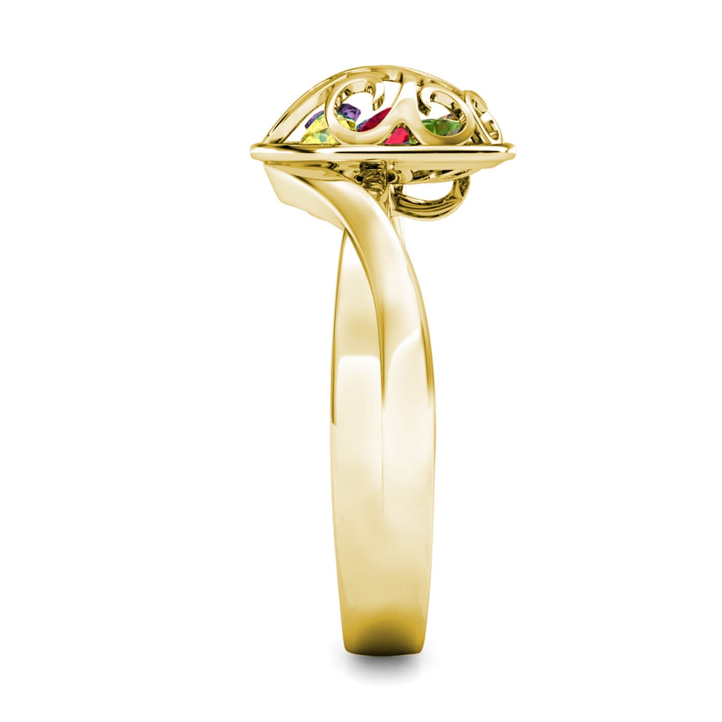 Personalised Multistone 12 Birthstone Ring