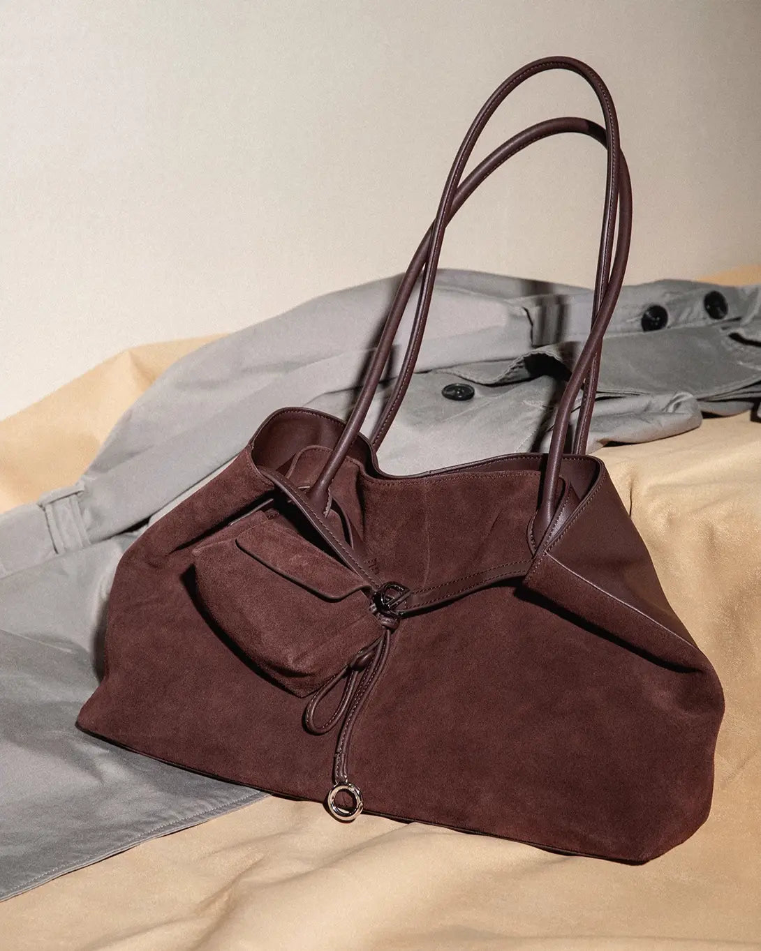 Elegant Suede Commuter Tote