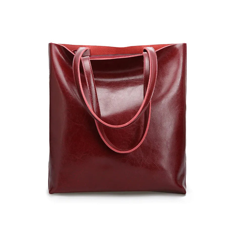 Structured Leather Tote