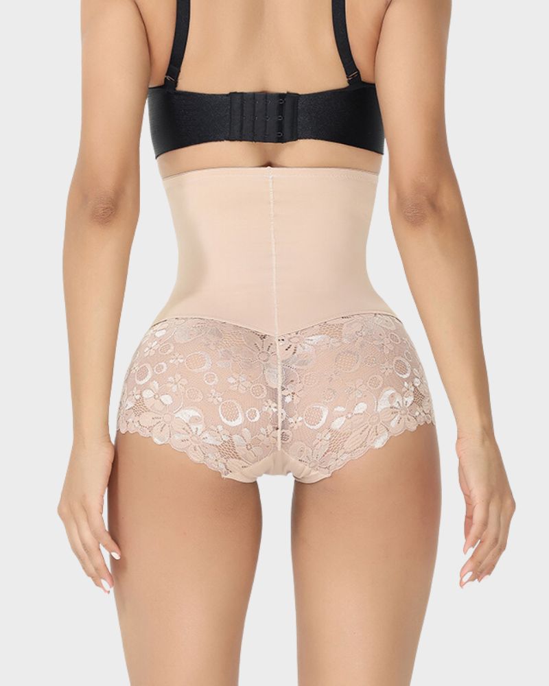 Elegance High-Waist Lace Sculpting Brief
