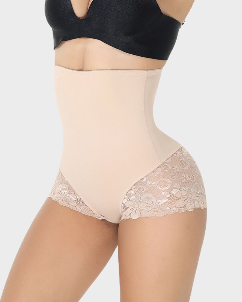 Elegance High-Waist Lace Sculpting Brief