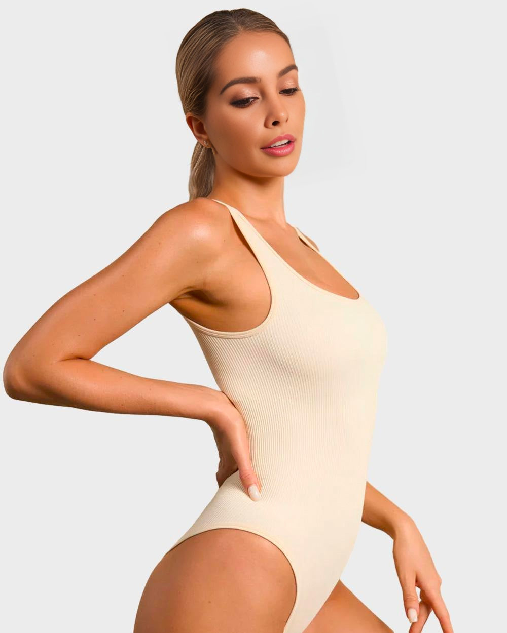 Seamless High-Waist Sculpting Bodysuit