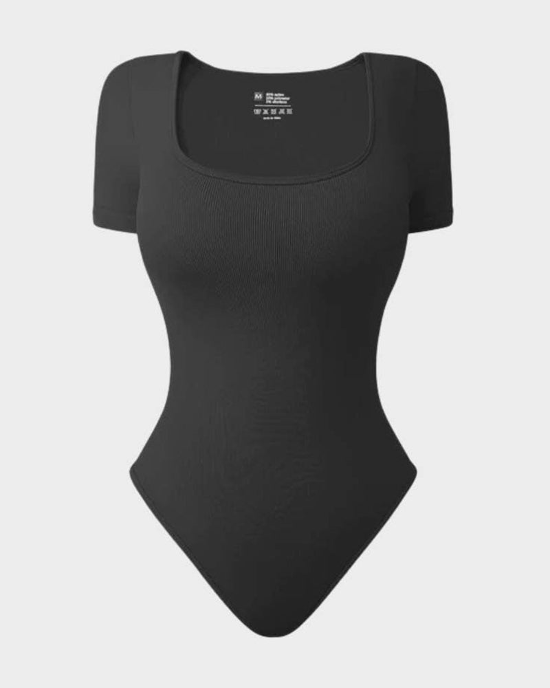Square Neck Thong Bodysuit