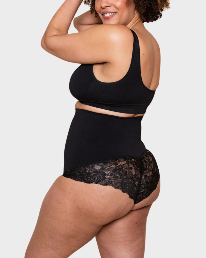 Elegance High-Waist Lace Shaping Brief