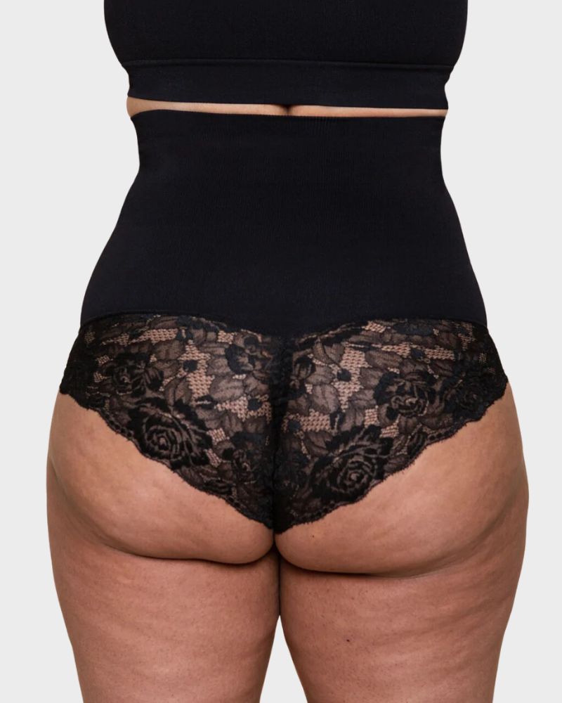 Elegance High-Waist Lace Shaping Brief