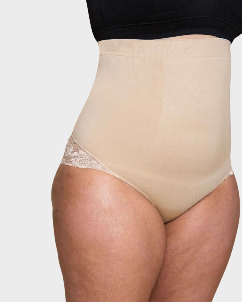 Elegance High-Waist Lace Shaping Brief