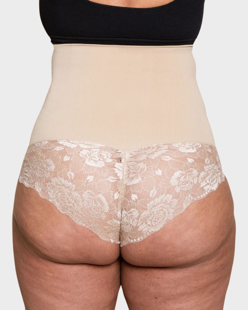 Elegance High-Waist Lace Shaping Brief