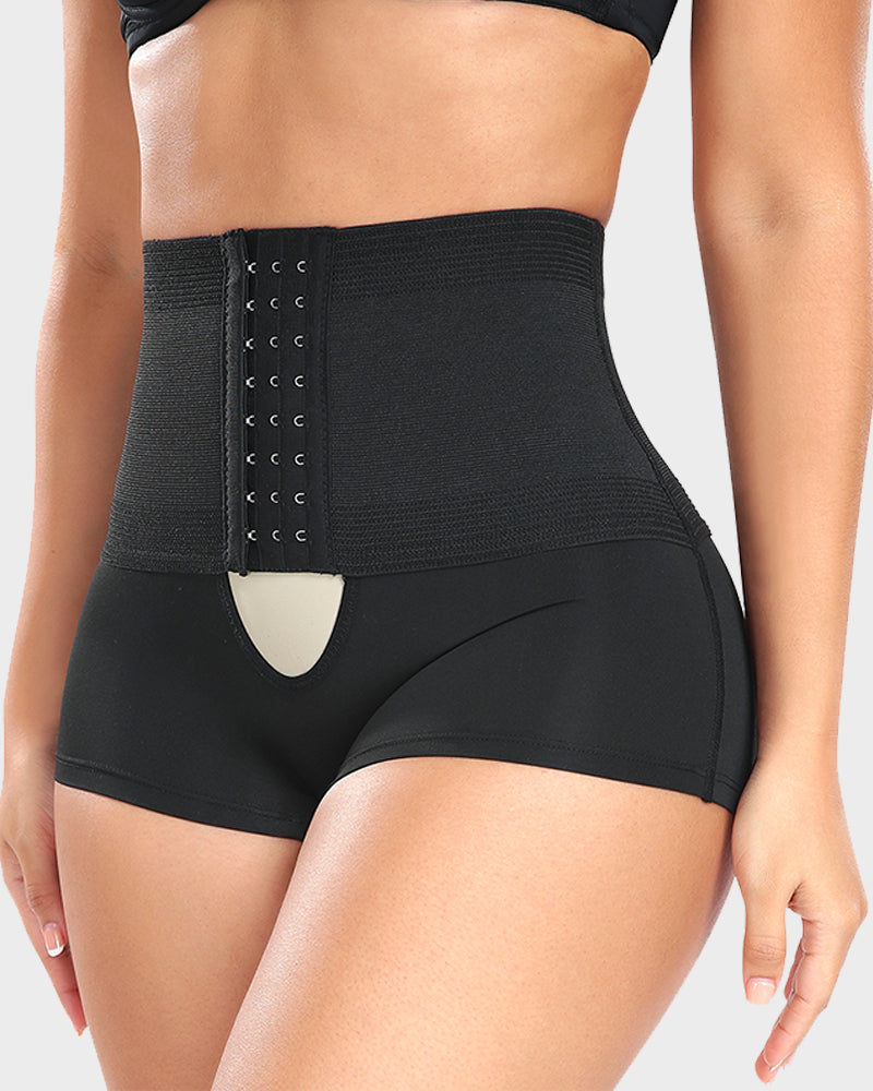 High-Waist Tummy Control Shaping Boyshort Panty