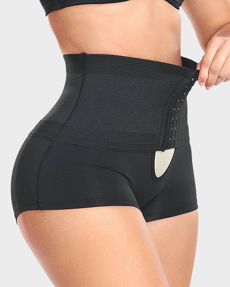 High-Waist Tummy Control Shaping Boyshort Panty