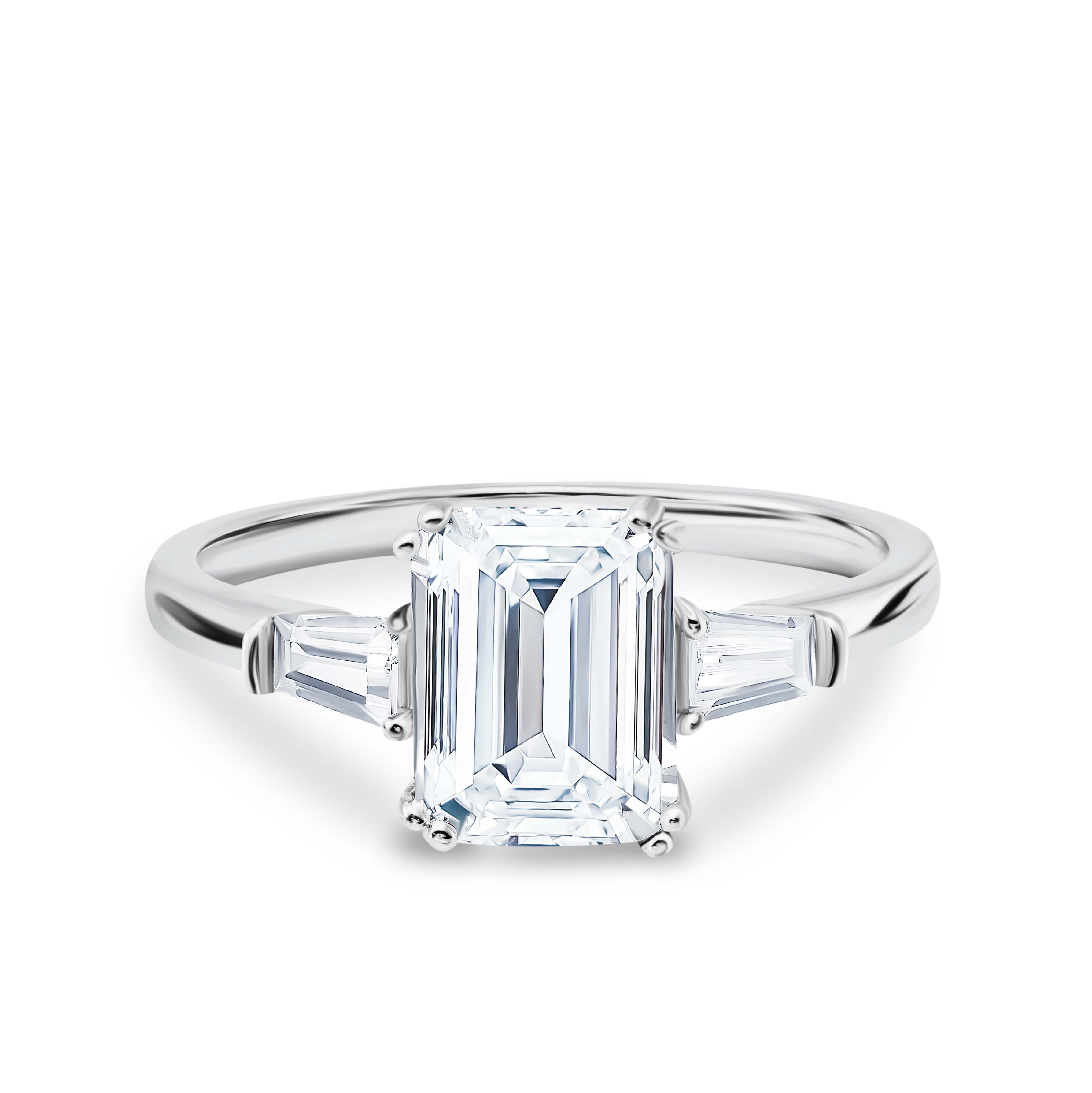 Lustrous Devotion Moissanite Solitaire Ring