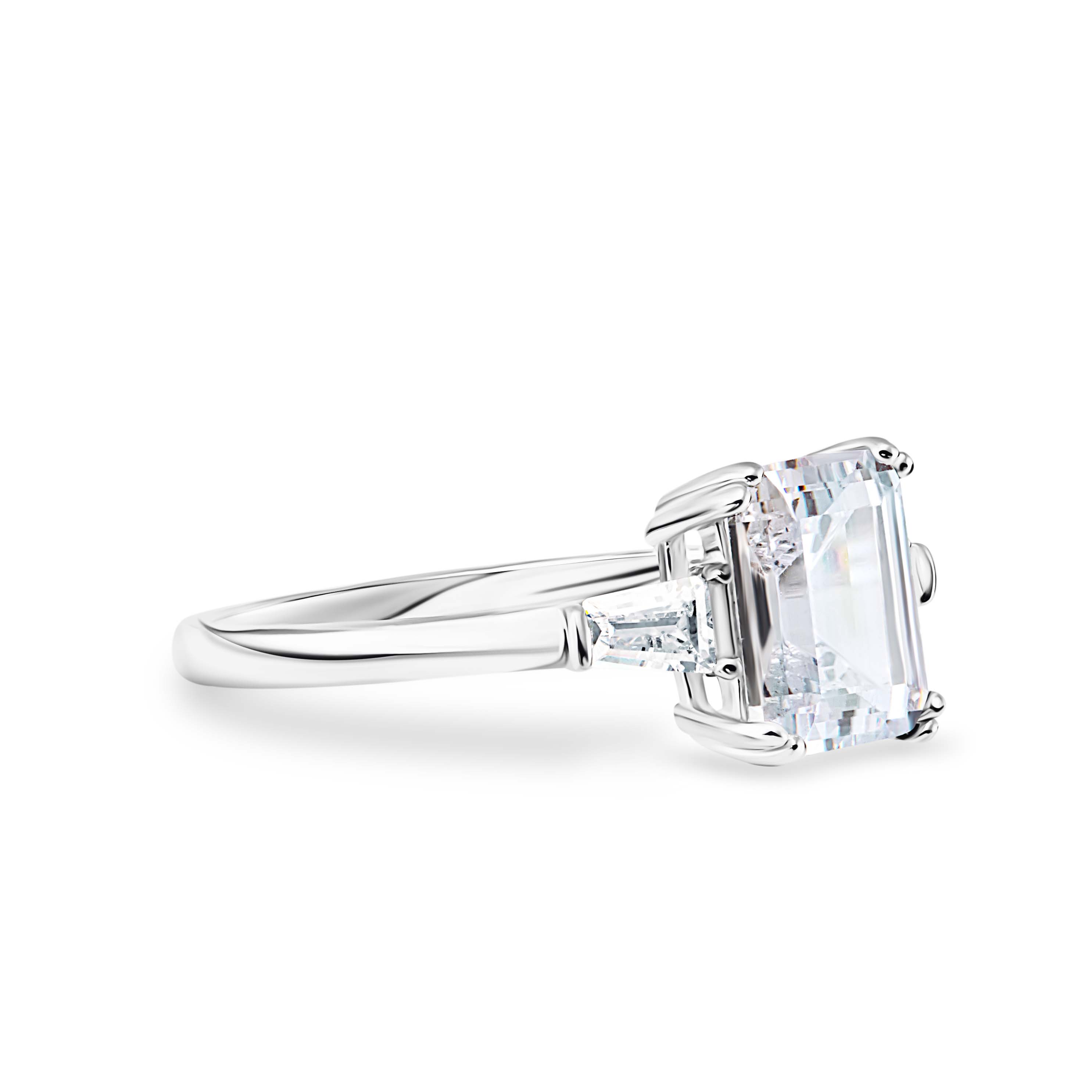 Lustrous Devotion Moissanite Solitaire Ring