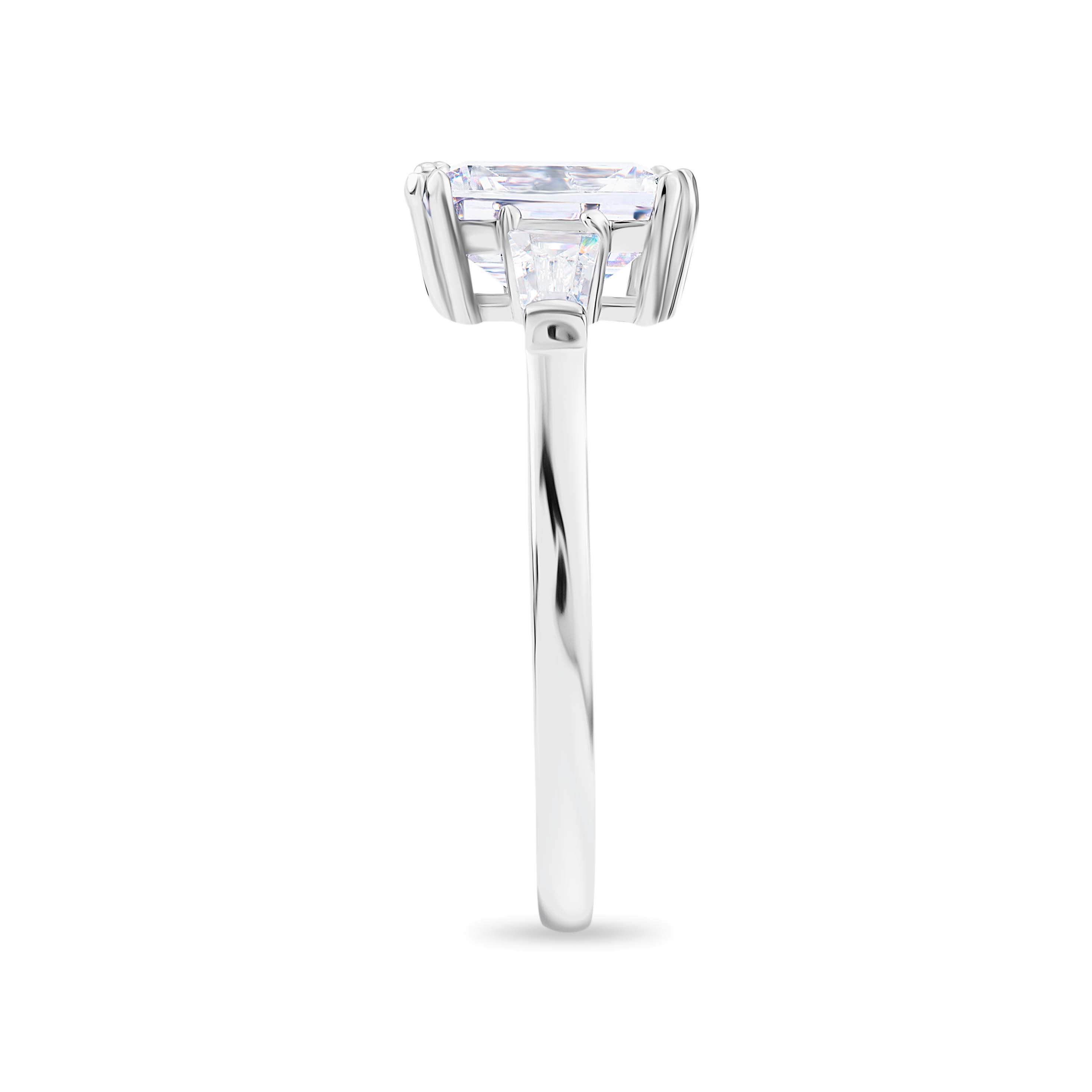 Lustrous Devotion Moissanite Solitaire Ring